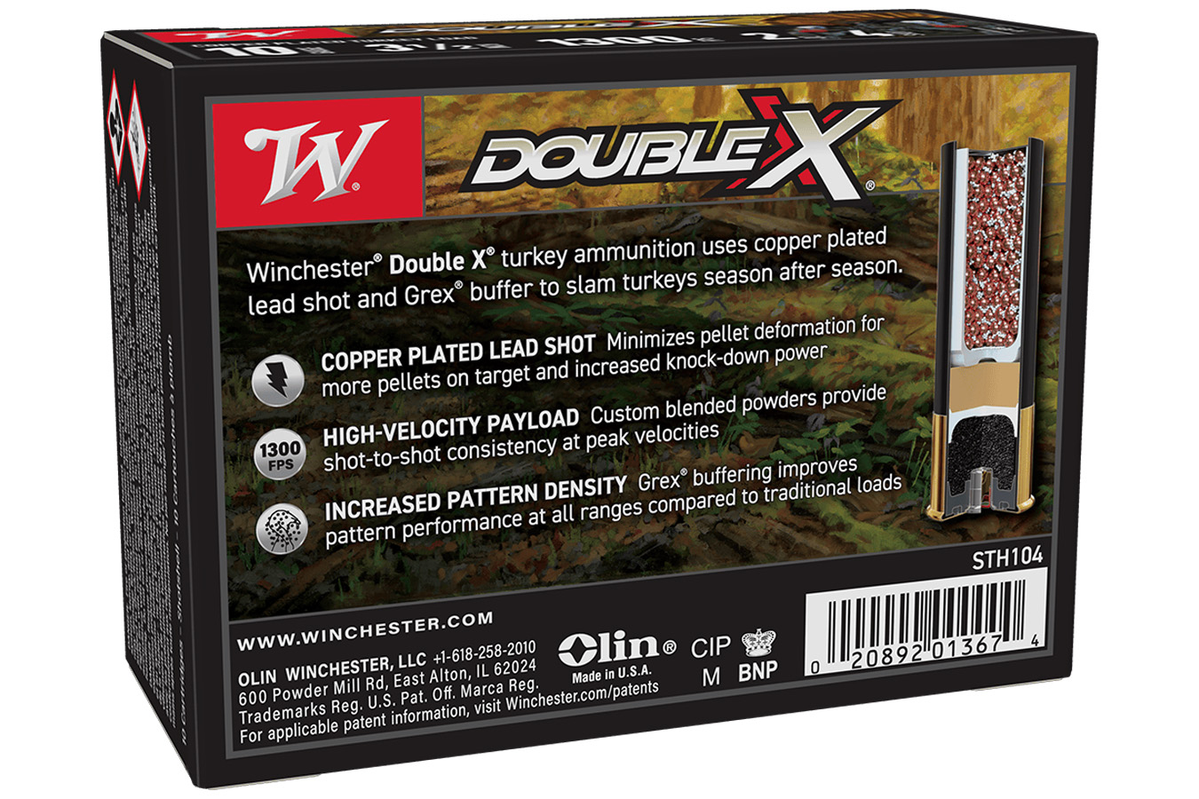 WINCHESTER AMMO 10 Gauge 3-1/2 Inch 2 oz #4 Shot Double X 10/Box